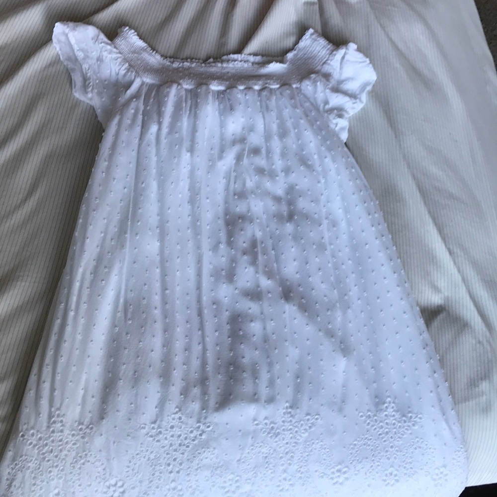 White eyelet dress